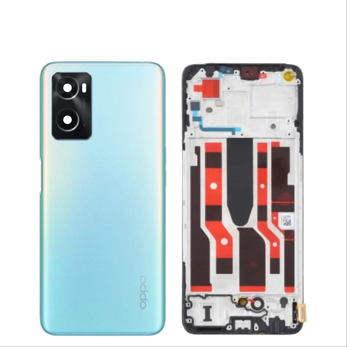 Oppo A96 Housing Middle Frame With Side Button and Camera Lens Complete Body Casing Replacement For Oppo A96 - Price in Bangladesh