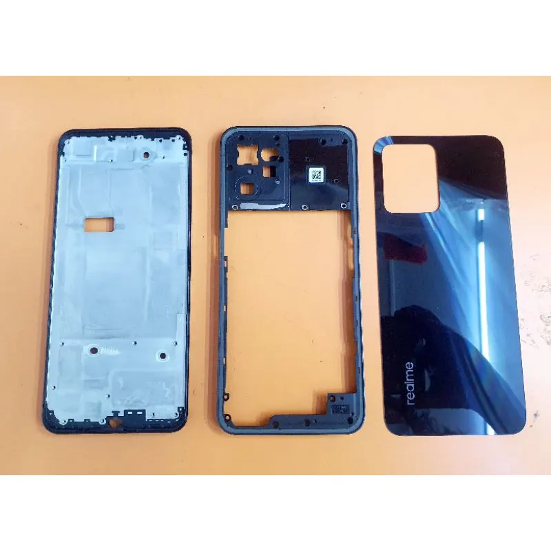 Realme C35 Housing Middle Frame With Side Button and Camera Lens Complete Body Casing Replacement For Realme C35 - Price in Bangladesh