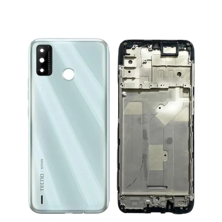 Tecno Spark 6 go Housing Middle Frame With Side Button and Camera Lens Complete Body Casing Replacement For Tecno Spark 6 go - Price in Bangladesh