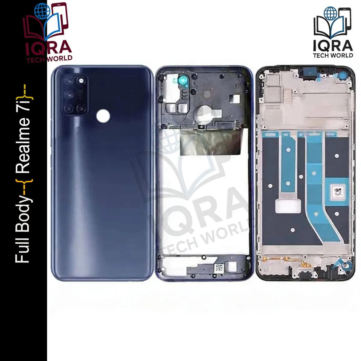 Realme 7i Full Body Housing / Middle Frame Chassis with Back Panel - Price in Bangladesh