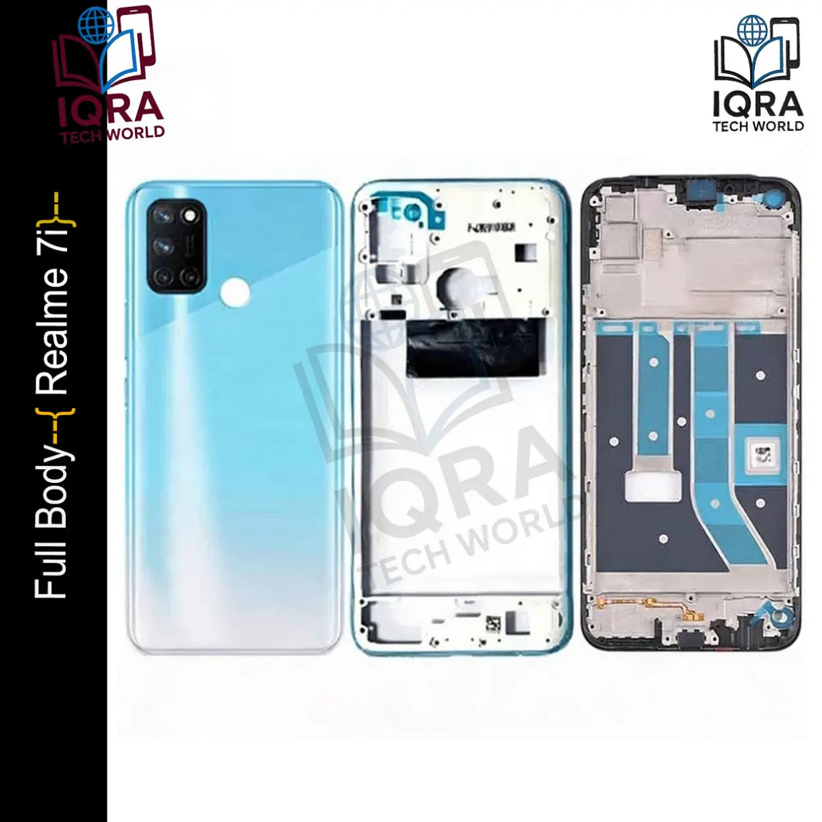 Realme 7i Full Body Housing / Middle Frame Chassis with Back Panel - Price in Bangladesh