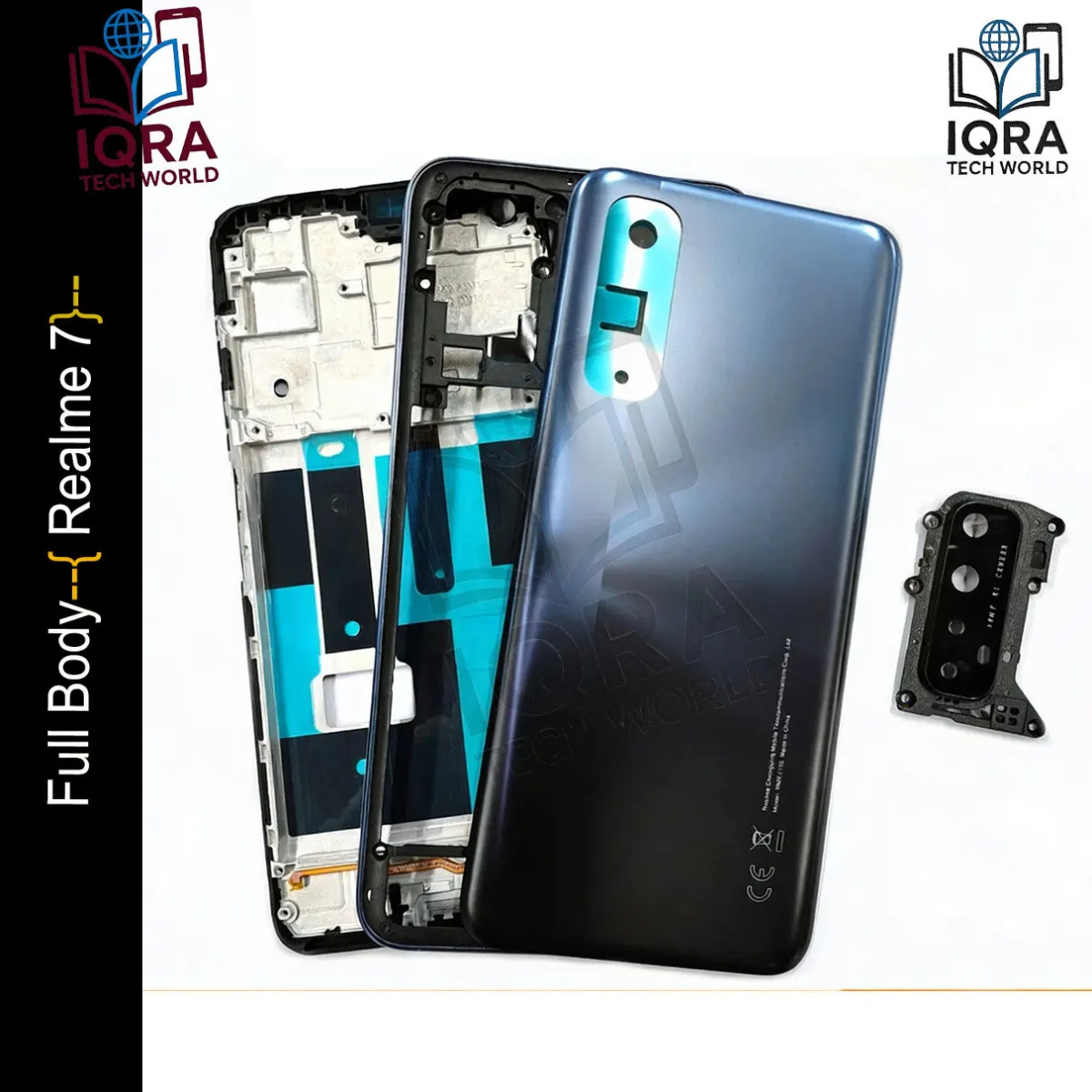 Realme 7Full Body Housing / Middle Frame Chassis with Back Panel(Blue) - Price in Bangladesh