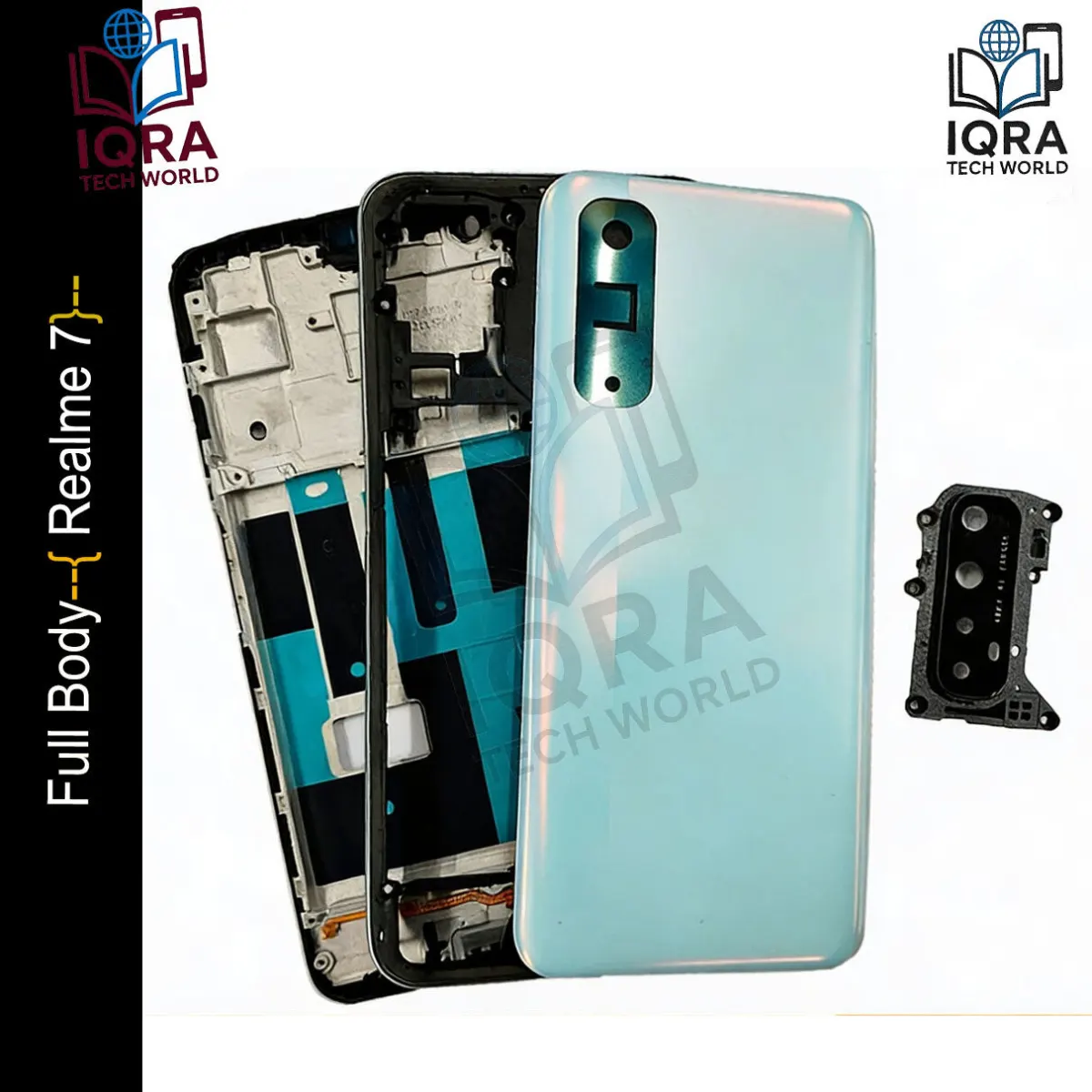 Realme 7Full Body Housing / Middle Frame Chassis with Back Panel(White) - Price in Bangladesh