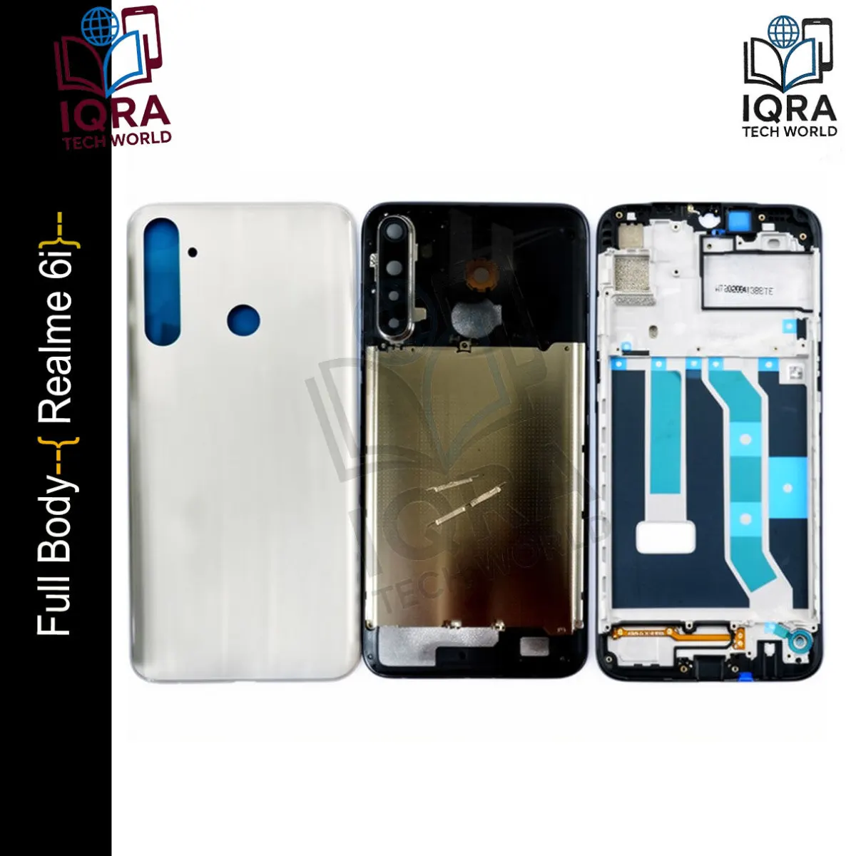 Realme 6i Full Body Housing / Middle Frame Chassis with Back Panel - Price in Bangladesh