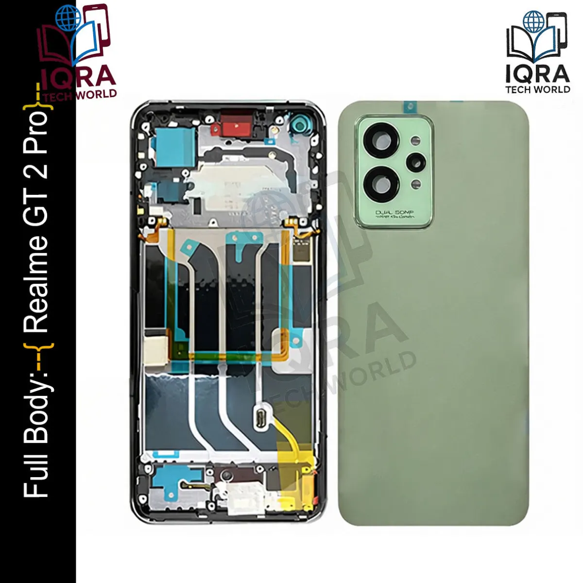 Realme GT 2 Pro Full Body Housing / Middle Frame Chassis with Back Panel(Green) - Price in Bangladesh
