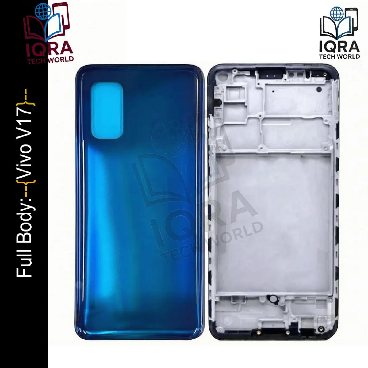 Vivo V17 Full Body Housing / Middle Frame Chassis with Back Panel(Blue) - Price in Bangladesh