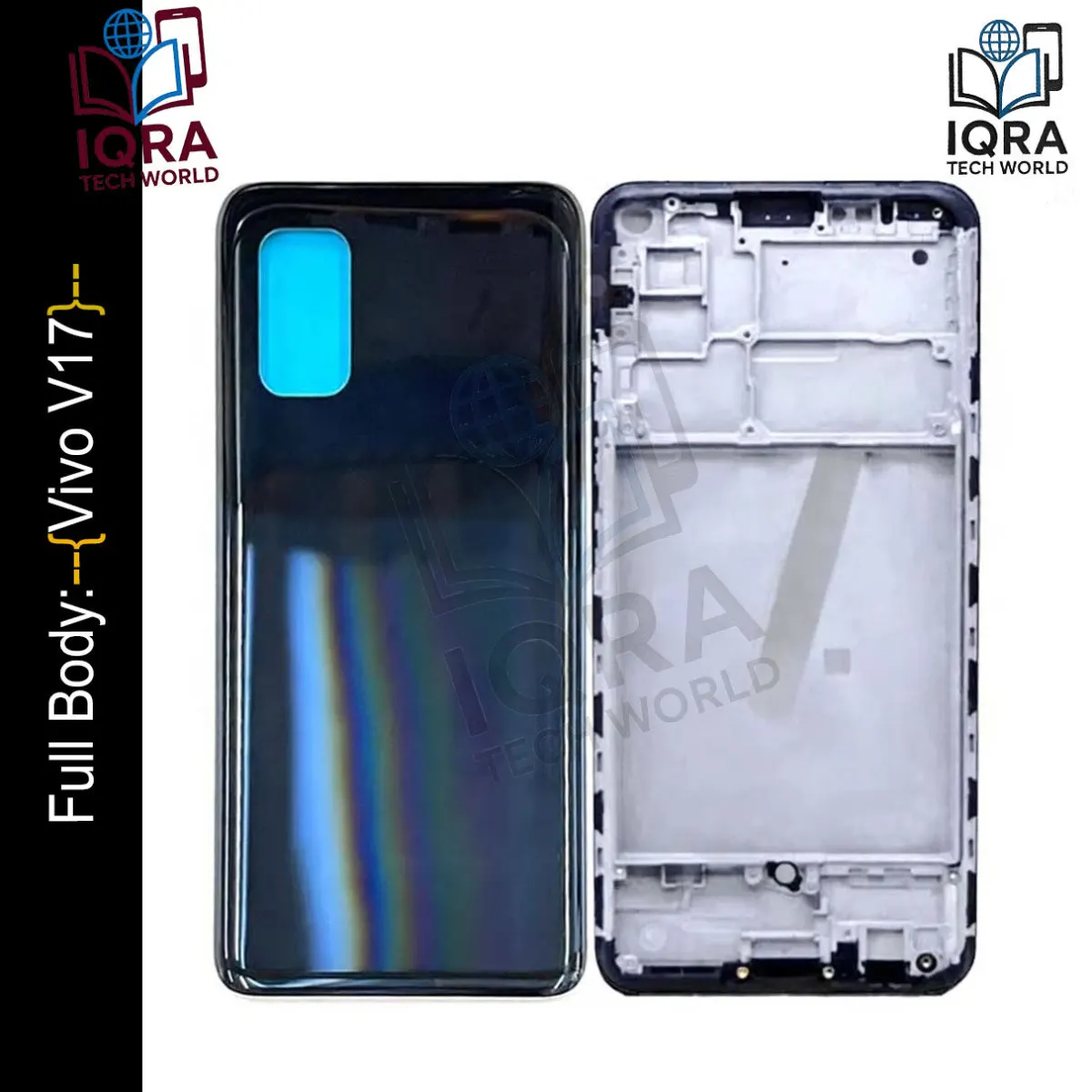 Vivo V17 Full Body Housing / Middle Frame Chassis with Back Panel(Black) - Price in Bangladesh