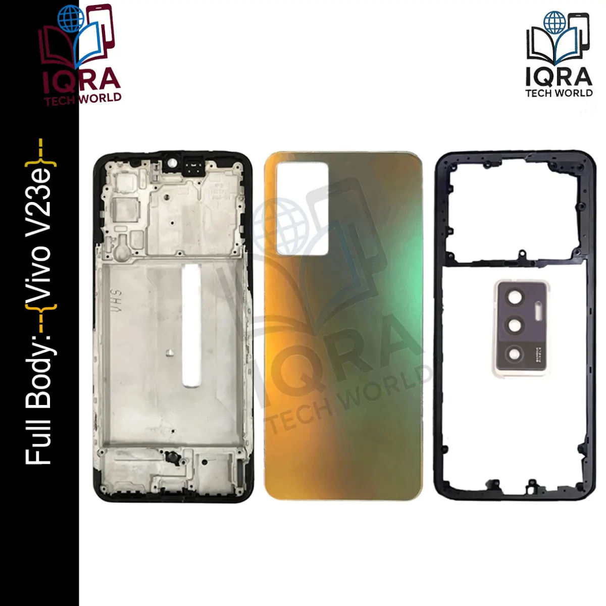 Vivo V23e Full Body Housing / Middle Frame Chassis with Back Panel(Gold) - Price in Bangladesh