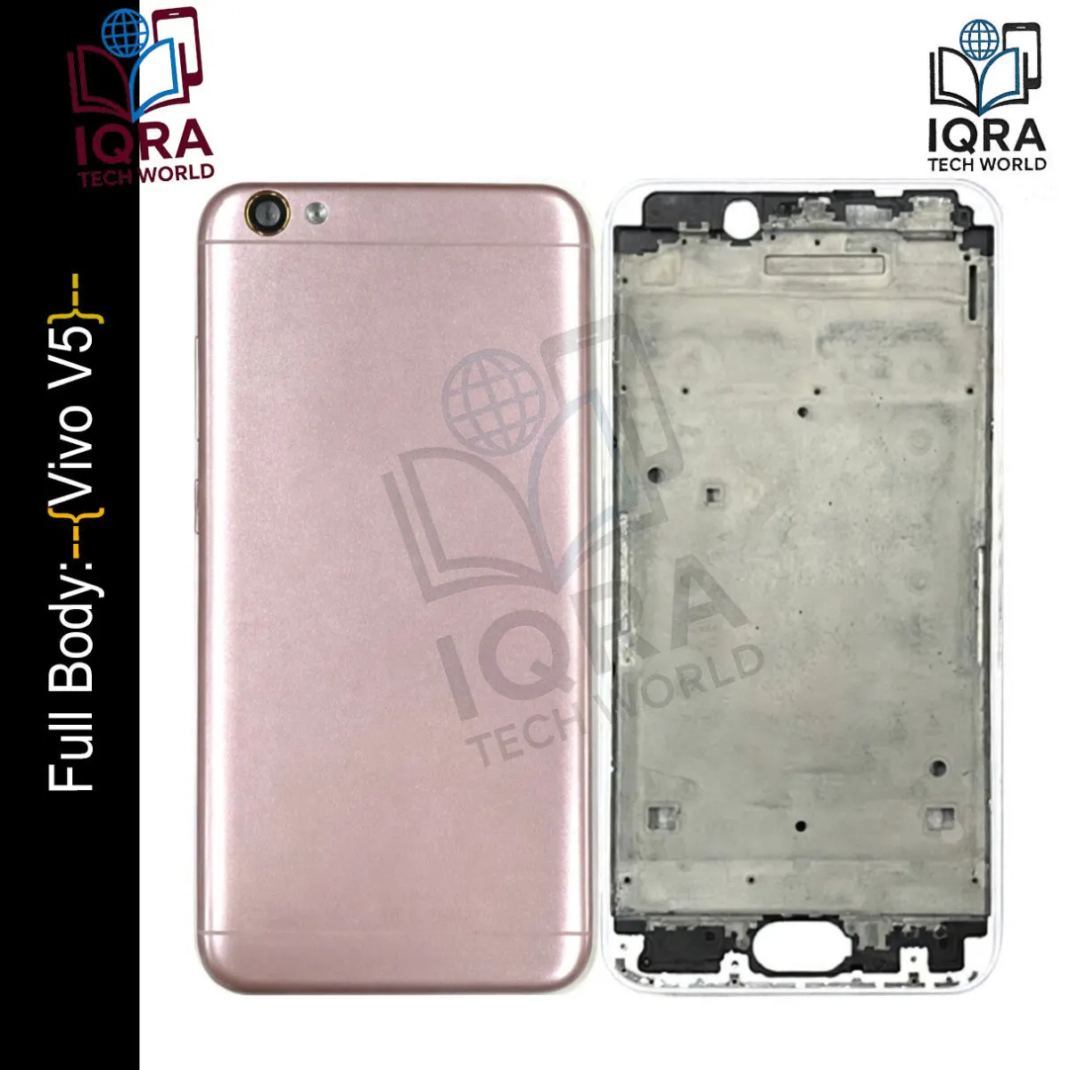 Vivo V5 Full Body Housing / Middle Frame Chassis with Back Panel(Pink) - Price in Bangladesh