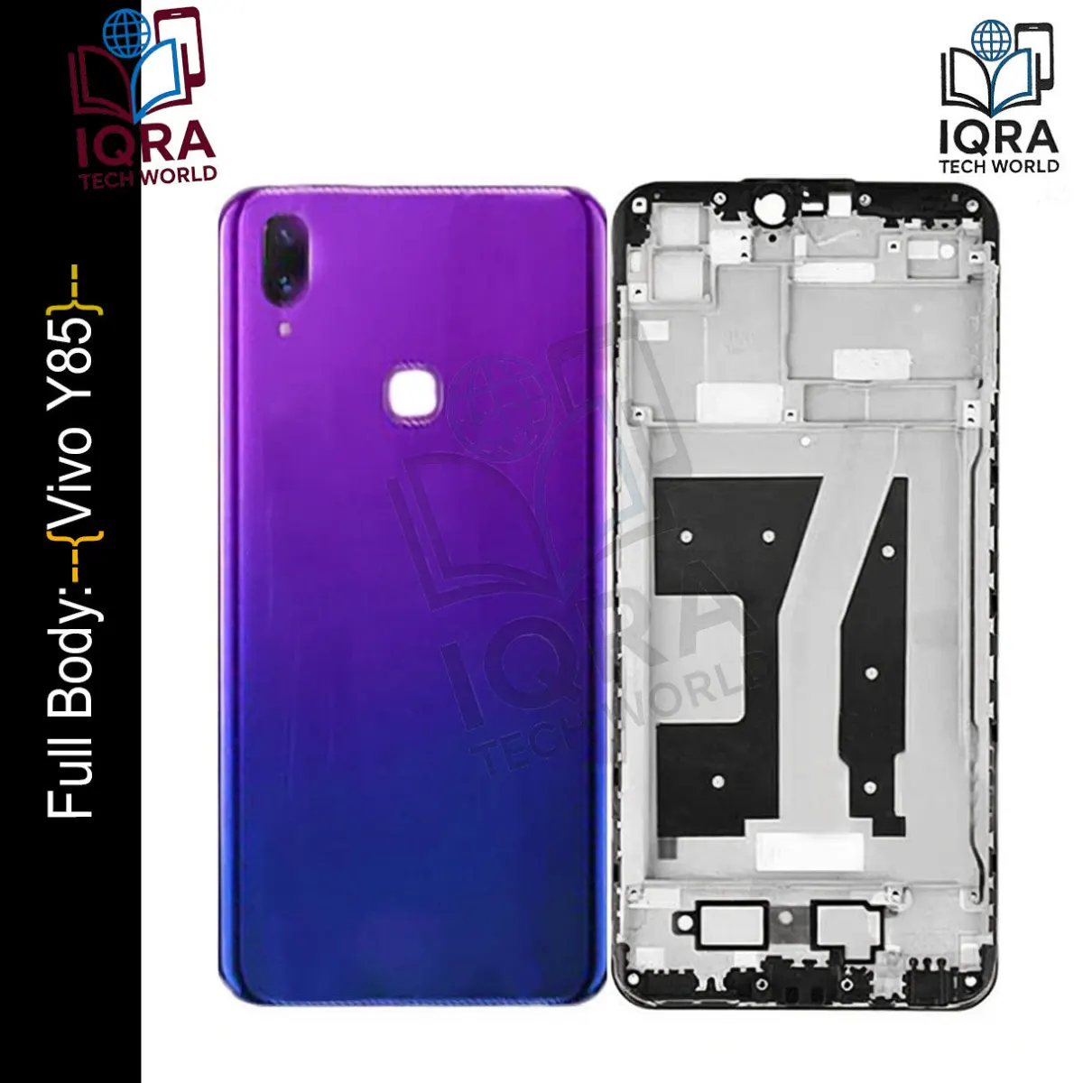 Vivo Y85 Full Body Housing / Middle Frame Chassis with Back Panel(Purple) - Price in Bangladesh