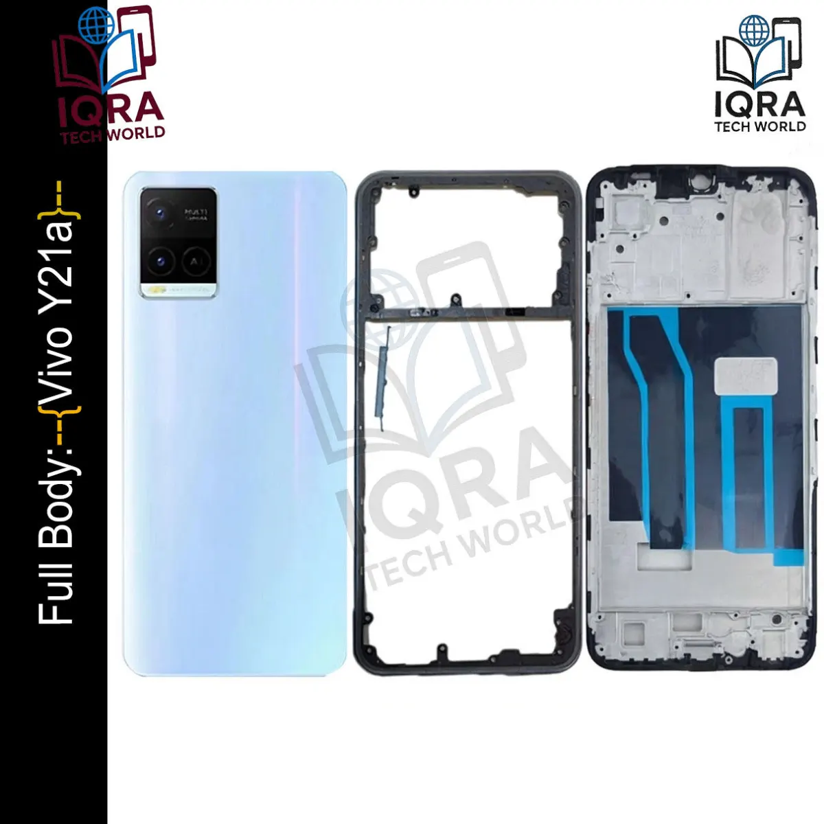 Vivo Y21a Full Body Housing / Middle Frame Chassis with Back Panel(Green) - Price in Bangladesh