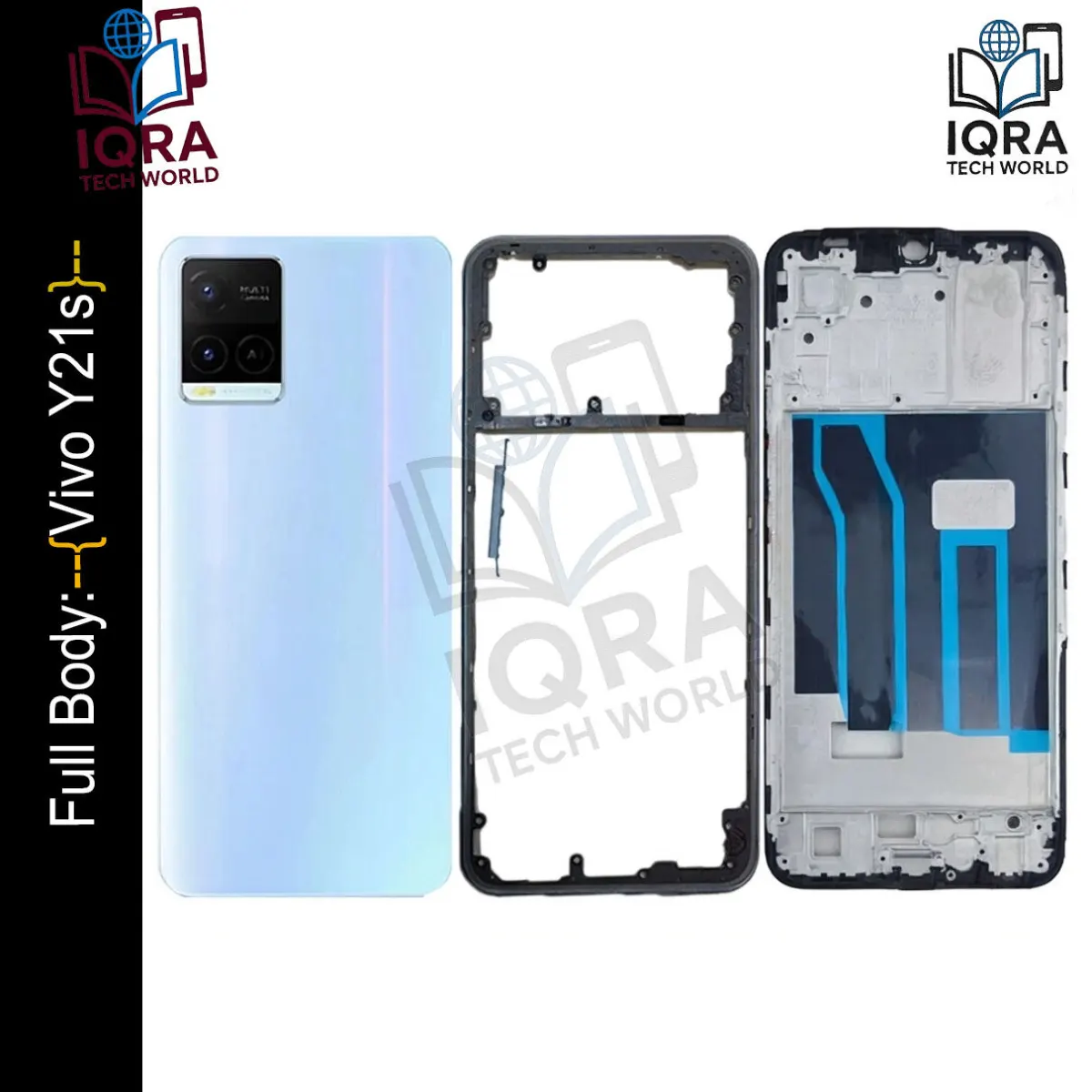 Vivo Y21s Full Body Housing / Middle Frame Chassis with Back Panel(Green) - Price in Bangladesh