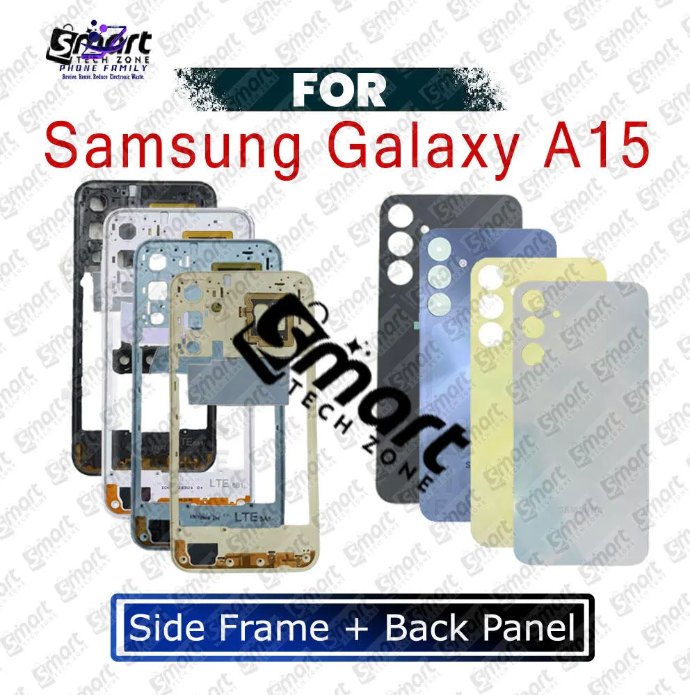 Side Frame and Back Panel for Samsung Galaxy A15 With Camera Glass - Price in Bangladesh