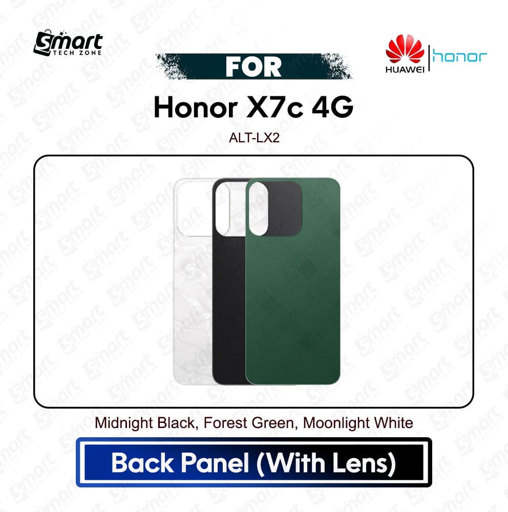 Honor X7c 4G Back Cover Panel Backshell Casing ( With Lens ) And Logo All Colors Available Battery Door Replacement Repair Spare Part For ALT-LX2 - Price in Bangladesh