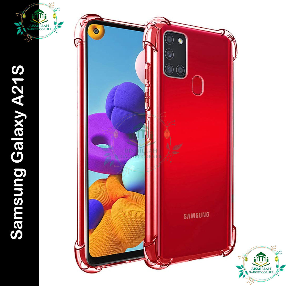 Transparent back cover For Samsung Galaxy A21S Luxury transparent Protect Back Cover Soft Case
