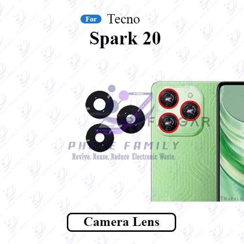 For Tecno Spark 20 Camera Main Glass Lens Replacement Part - Price in Bangladesh