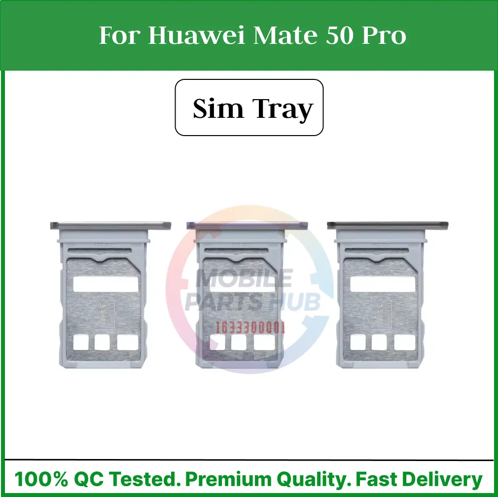 Huawei Mate 50 Pro Sim Tray Micro SD Card Slot with Sim Ejector Pin Replacement Part - Price in Bangladesh