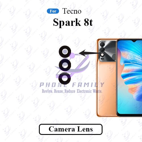 For Tecno Spark 8t Camera Main Glass Lens Replacement Part - Price in Bangladesh