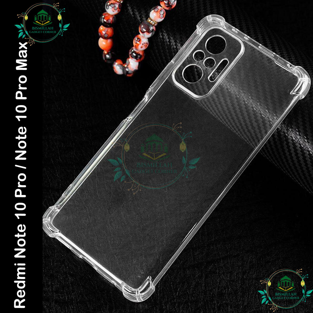 Transparent back cover For Xiaomi Redmi Note 10 Pro , Xiaomi Redmi Note 10 Pro Max Luxury transparent Protect Back Cover Soft Case