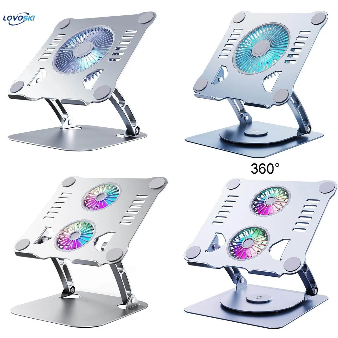 Laptop Stand, Aluminum Laptop Cooling Stand with 2 Fans - Price in Bangladesh