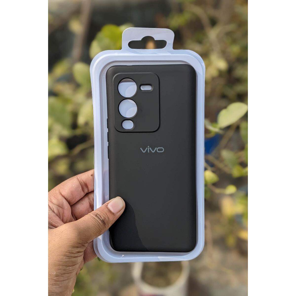 For Vivo V25 Pro luxury silicon protect Back Cover soft case