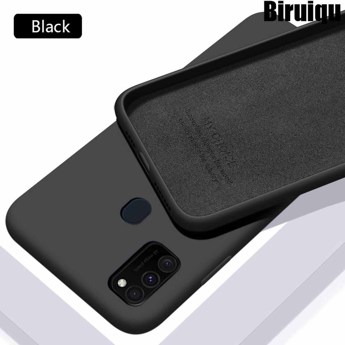 Samsung Galaxy M21 / Samsung Galaxy M30S Premium Silicone Case Black Soft Tpu Ultra-Thin Flexible Protective Mobile Phone Back Cover - Phone Back Cover