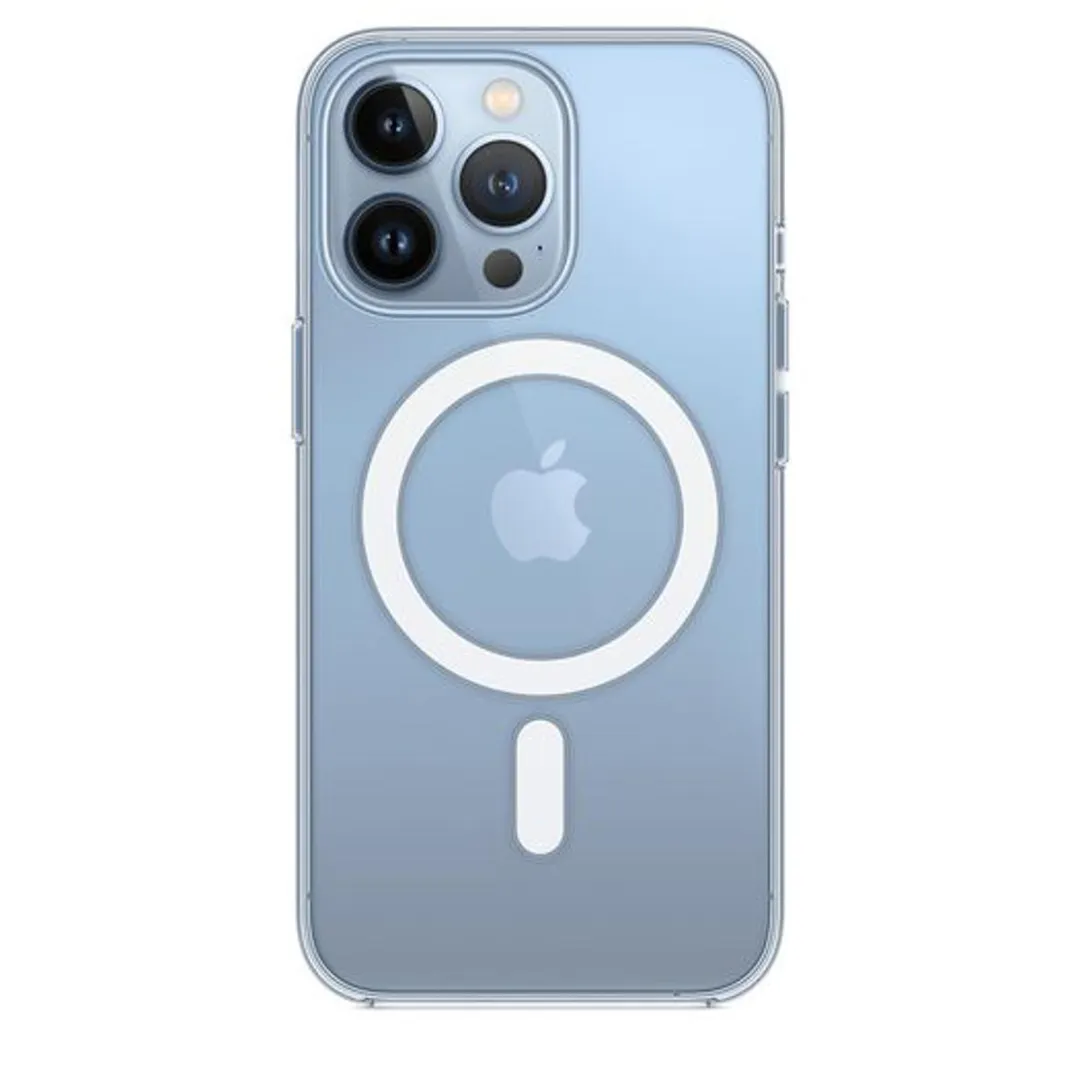 Spigen For Apple Iphone 13 Pro Max 6.7 Ultra Hybrid Magfit Clear Phone Case - White Ring - Certified Military-Grade Protection - Clear Durable Back Panel + Tpu Bumper - Magsafe Compatible, Clear Case With White Magfit Ring