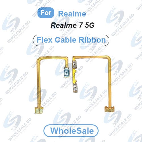 Realme 7 5G Power On/Off Switch Button Side Volume Up Down Buttons Flex Cable Replacement Parts (Wholesale) - Price in Bangladesh