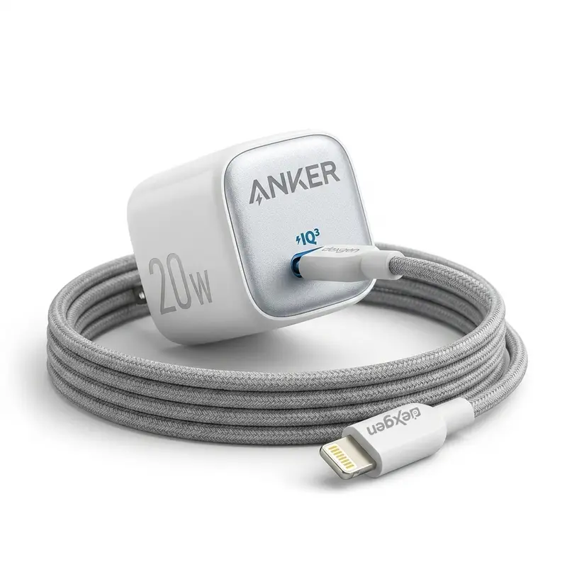 Anker Zolo Charger 20W IQ & PD with DexGen NEO Type-C to Lightning Cable Combo - Price in Bangladesh
