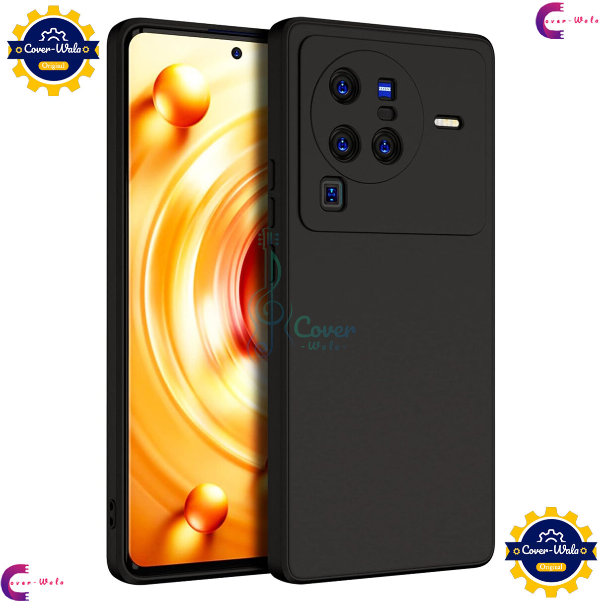 Transparent Back Clear Cover case + Xundd Protective Cover + Silicone Back Cover With Camera Protection Specially Designed For Vivo X80 Pro 5G Back Cover.