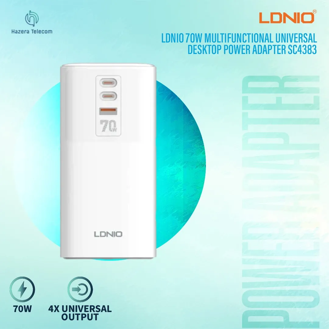 LDNIO 70W Multifunctional Universal Desktop Power Adapter SC4383 - Price in Bangladesh