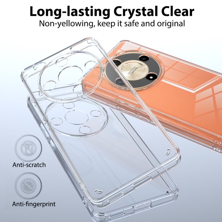 Anti Yellow Clear Back Cover Case for HONOR X9B With Full Camera Protection