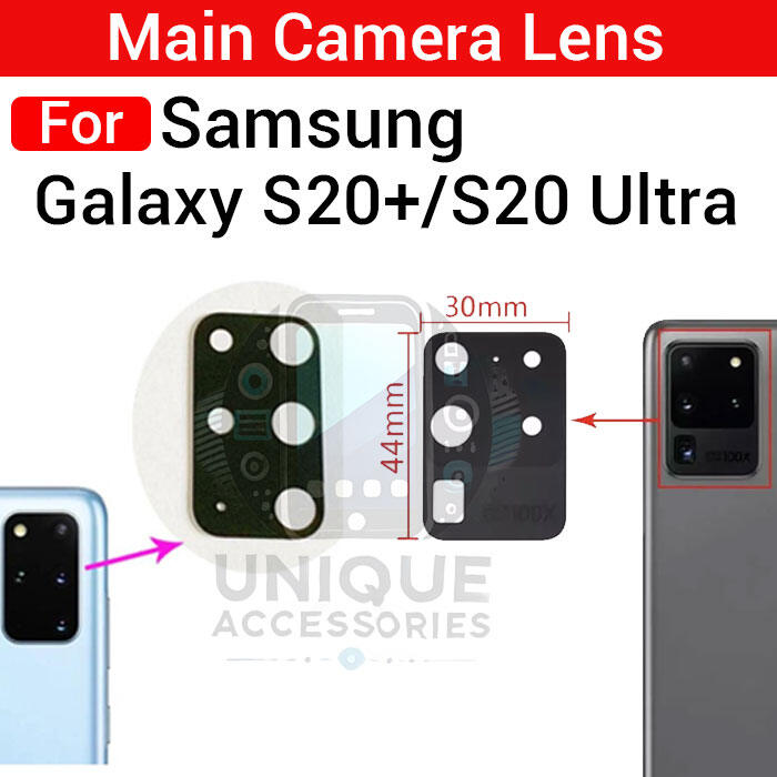 Main Rear Camera Glass Lens for Samsung Galaxy S20 Plus S20 Ultra Replacement Part (Not Tempered Camera Glass Protector) - Price in Bangladesh