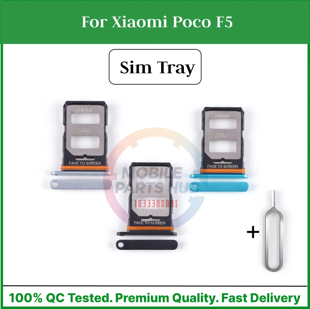 For Xiaomi Poco F5 Nano Sim Card Tray Holder Sim Adaptor With Free Sim Ejector Pin Replacement Part - Price in Bangladesh