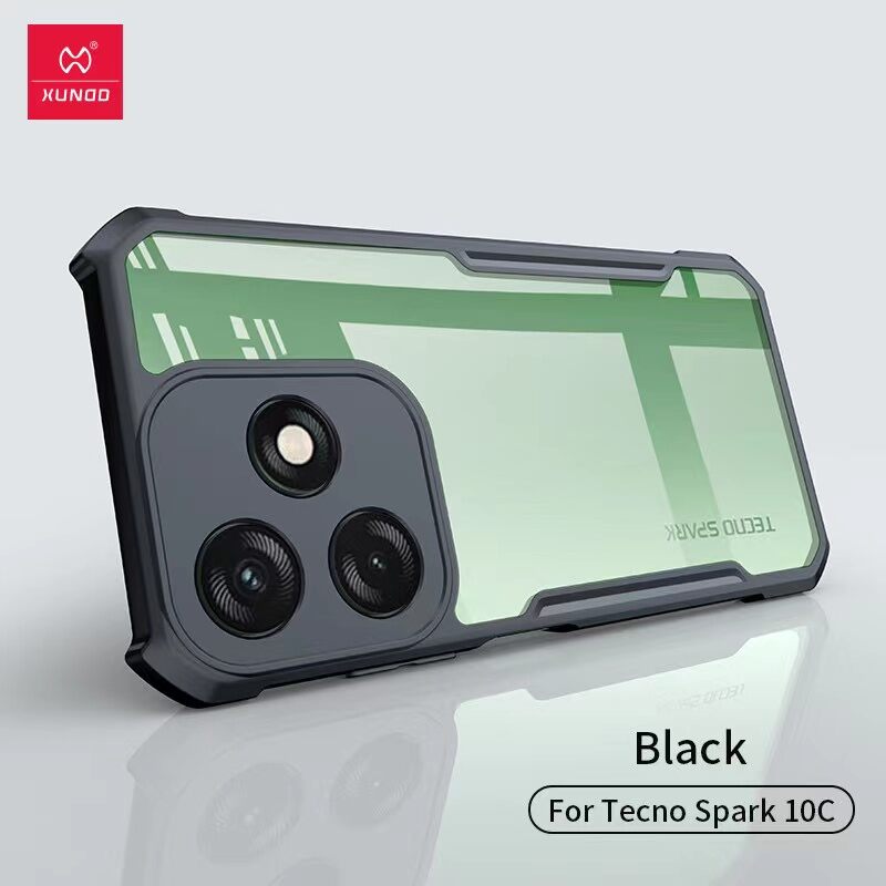 Tecno Spark 10c / Tecno Spark 10 Back Cover ShockProof Airbinger Longlasting Clear Transparent Hard Case With Camera Bump Protection Tecno Spark 10c / Spark 10