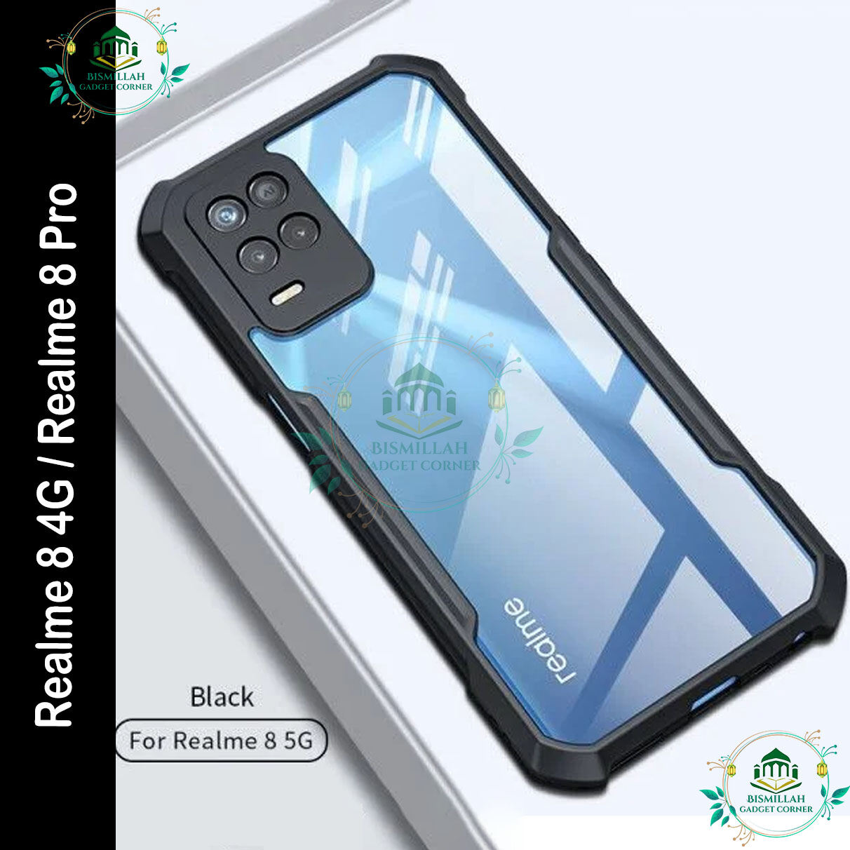 Xundd Back Cover for Realme 8 / Realme 8 pro (4G) Transparent Hybrid Hard PC Back Bumper