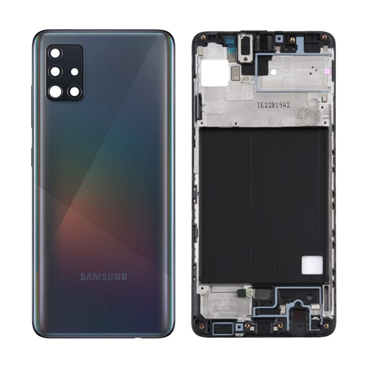 Replacement Backshell Panel + midel frame for Samsung Galaxy A51 Battery Back Door Back panel - Price in Bangladesh