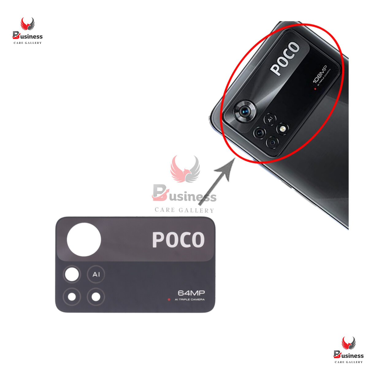 Rear camera frame only For Xiaomi Poco X4 Pro - Price in Bangladesh