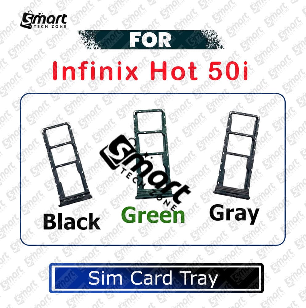 For Infinix Hot 50i X6531 Sim Tray Micro SD Card Slot with Sim Ejector Pin Replacement Parts - Price in Bangladesh