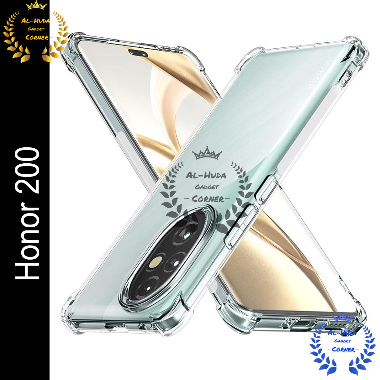 Transparent back cover For Honor 200 5G Luxury transparent Protect Back Cover Soft Case - Price in Bangladesh
