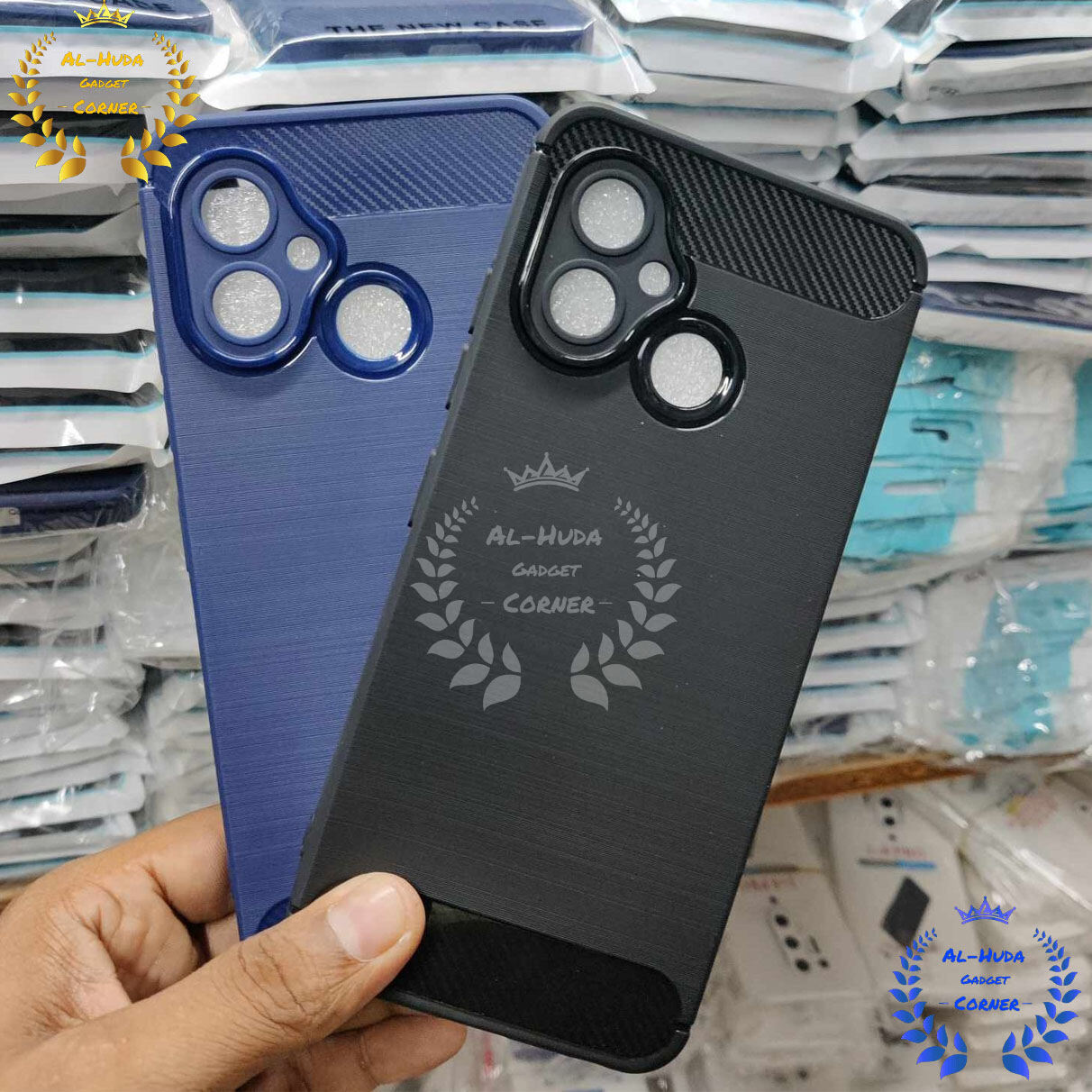 Premium Spigen cover For Symphony G26 Carbon Fiber Back cover Soft Slim Fashion Non-Slip Protective Carbon Fiber Phone Case - Price in Bangladesh