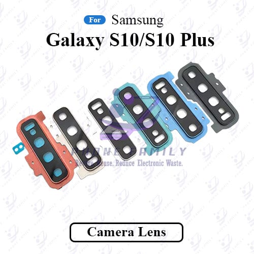 For Samsung Galaxy S10/S10 Plus Camera Main Glass Lens With Frame Replacement Part (Not Tempered Camera Glass Protector) - Price in Bangladesh