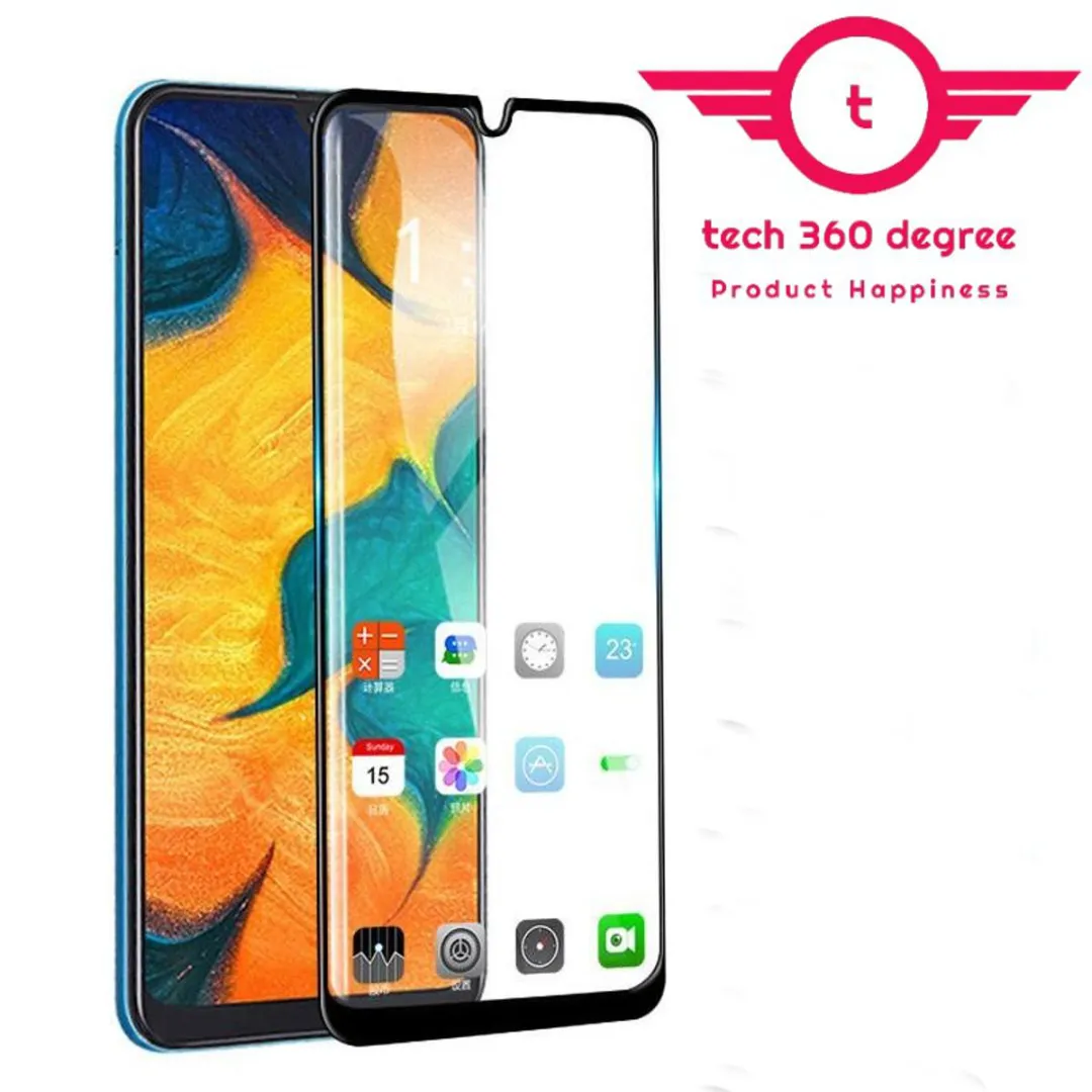 Realme 5 - Premium Full Cover Glass Hd Clear Tempered Glass Screen Protector...