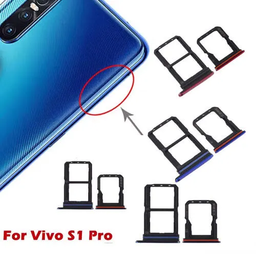Vivo S1 Pro Sim Tray Micro SD Card Slot with Sim Ejector Pin Replacement Part - Price in Bangladesh