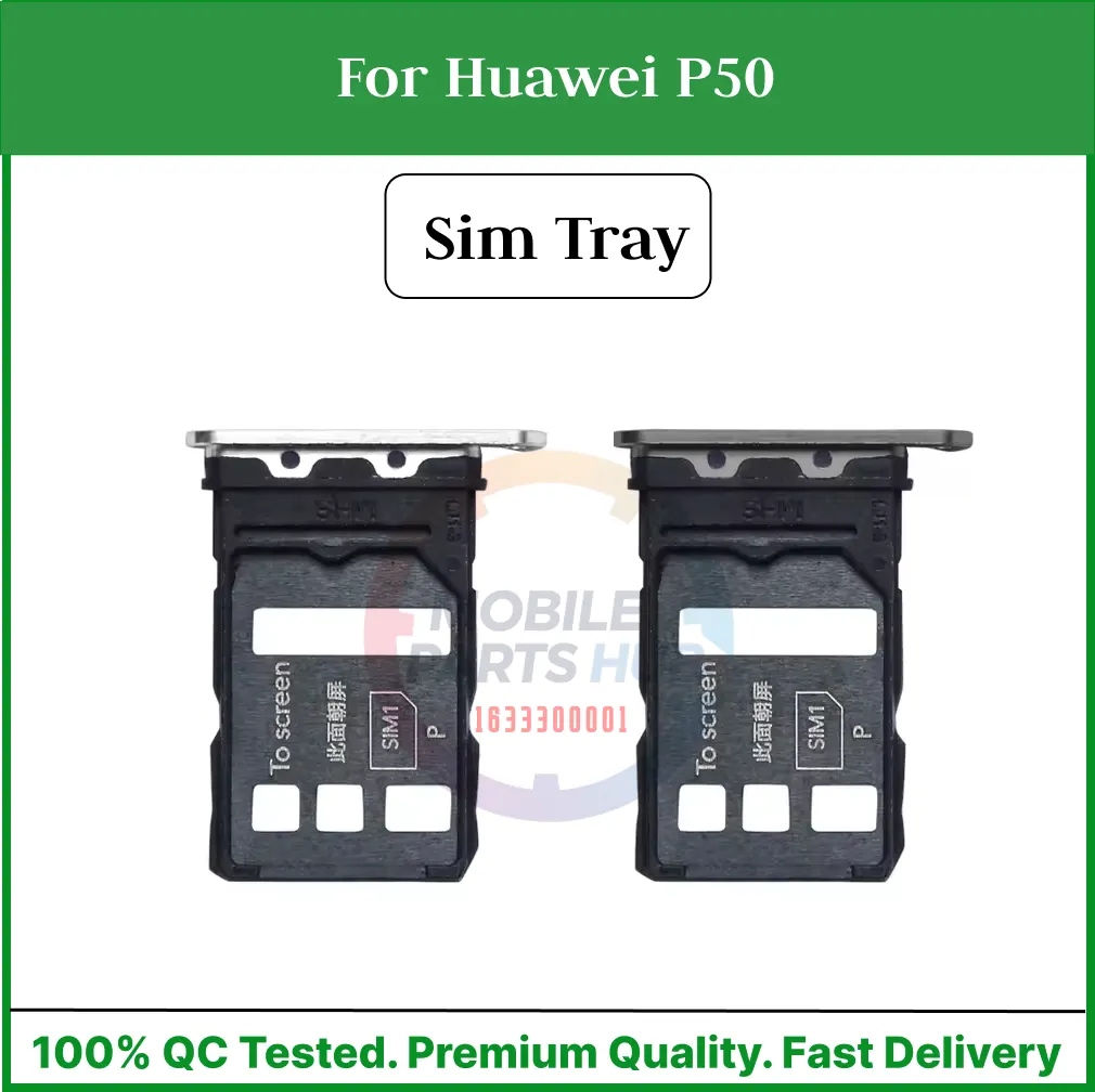 Huawei P50 Sim Tray Micro SD Card Slot with Sim Ejector Pin Replacement Part - Price in Bangladesh