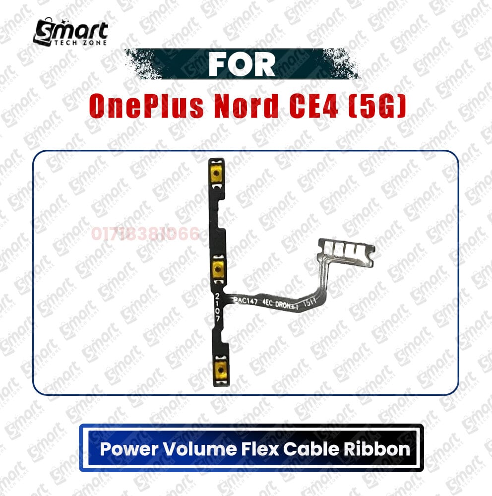 OnePlus Nord CE4 (5G) Power On/Off Switch Button Side Volume Up Down Buttons Flex Cable Replacement Parts - Price in Bangladesh