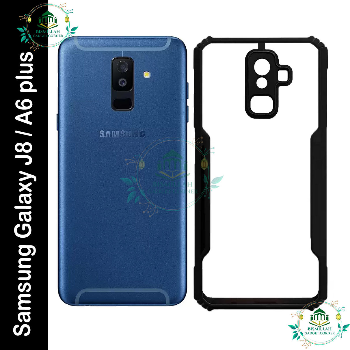Xundd Back Cover for Samsung Galaxy J8 / Samsung Galaxy A6 plus / A6+ Transparent Hybrid Hard PC Back Bumper