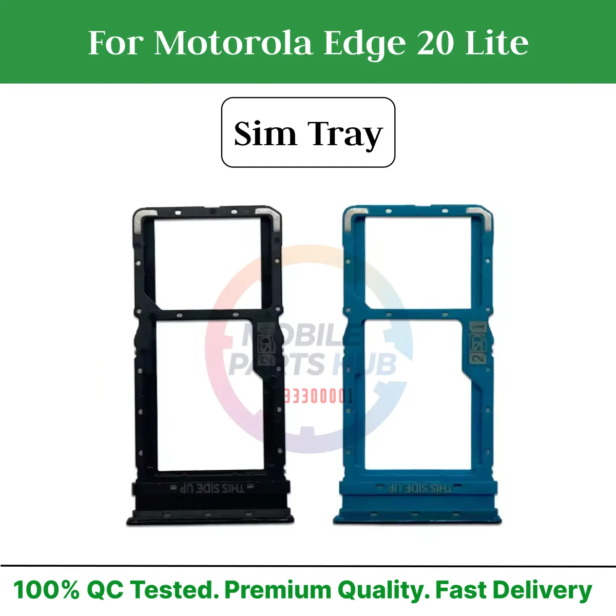 Motorola Edge 20 Lite Nano Sim Card Tray Holder Sim Adaptor With Free Sim Ejector Pin Replacement Part - Price in Bangladesh