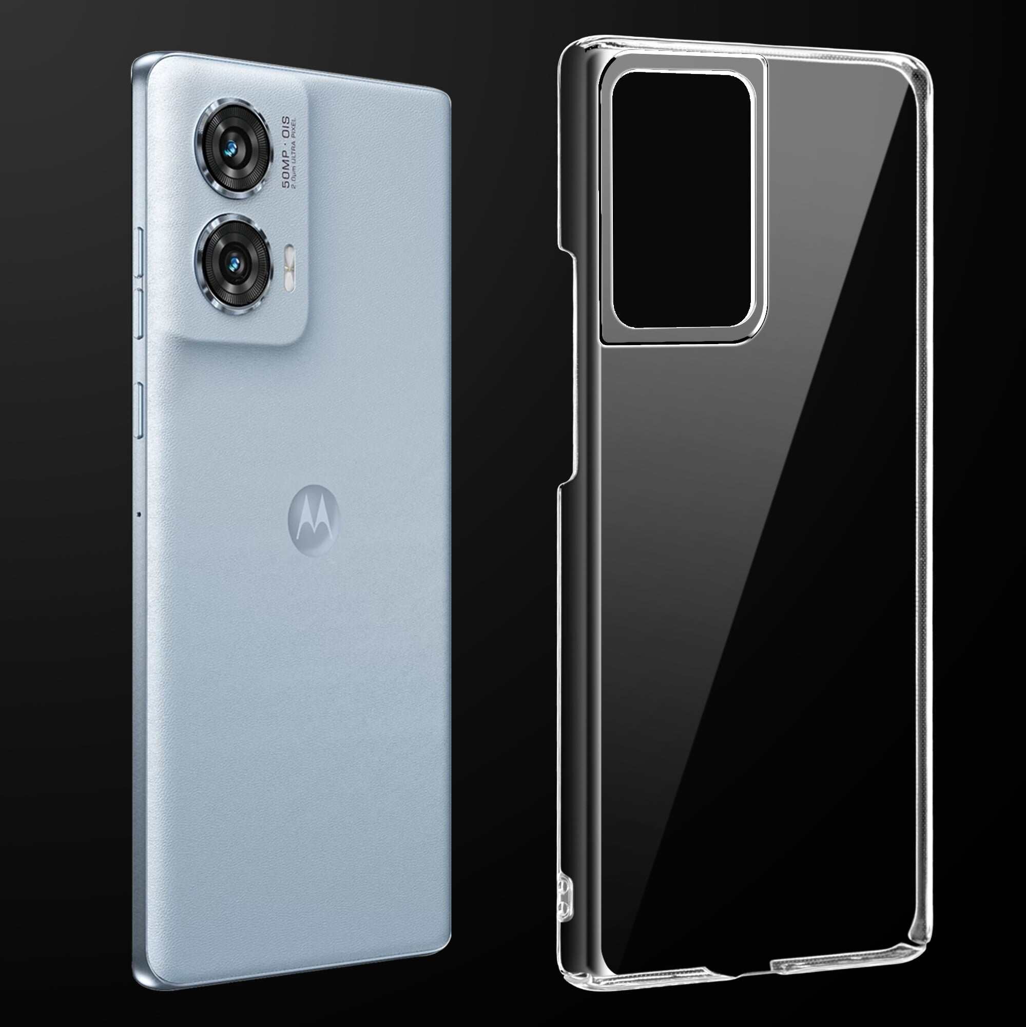 Anti Yellow Clear Back Cover Case for Motorola G96 With Full Camera Protection