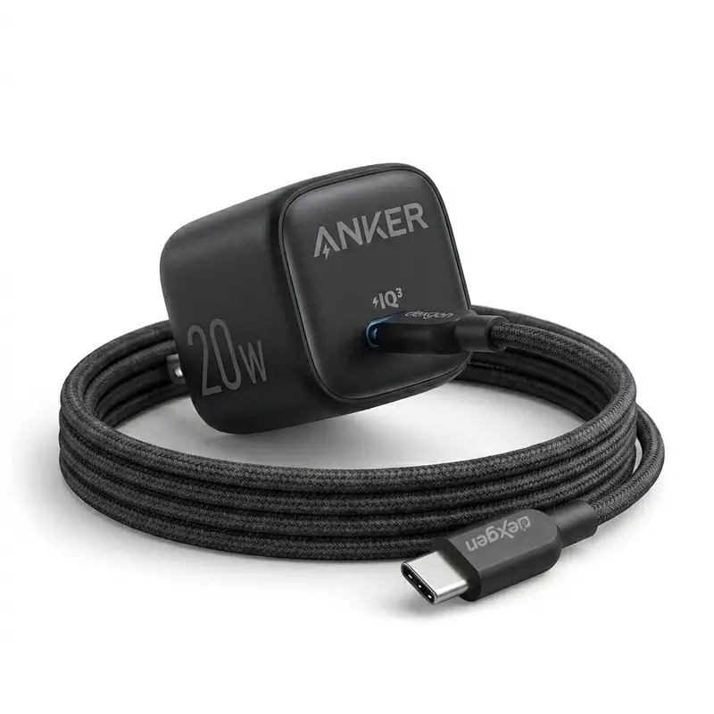 Anker Zolo 20W IQ & PD Charger with DexGen NEO Type-C to Type-C Cable Combo - Price in Bangladesh